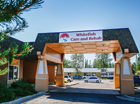 Whitefish Care and Rehab Building with Sign