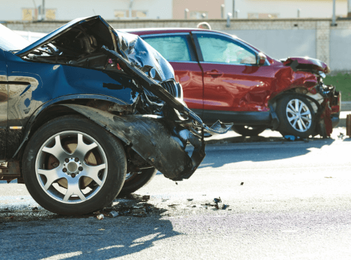 a front end car accident and the driver had to call a car accident lawyer